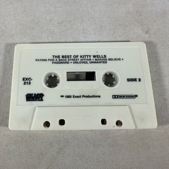 The Best Of Kitty Wells Cassette Tape 1980 Country Music EXC-213 - Picture 4 of 4